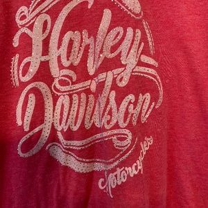 Red Harley Davidson 2x short sleeve shirt
